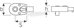 STAHLWILLE 725QR/10 58253010 Bedugaszolható racsni 1/2 (12.5mm)