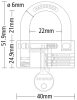 STANLEY 81121 371 401 Függő lakat 40mm Kulcsos zár