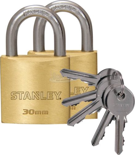 STANLEY 81102 371 402 Függő lakat 30mm Egyidőben záródó Kulcsos zár