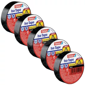 TESA Szigetelőszalag Fekete 10m x 15mm 5 db 56192-00502-23