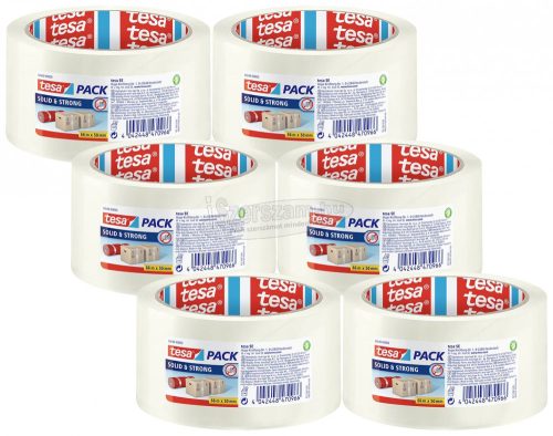 TESA Csomagolószalag Átlátszó 66m x 50mm 6 db 58640-00500-00