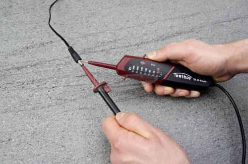 TESTBOY 40 Simple Kétpólusú feszültségvizsgáló CAT III 600 V Akusztikus, LED