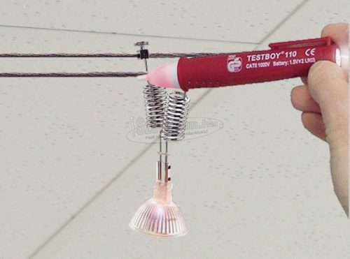 TESTBOY 114 Érintés nélküli feszültségvizsgáló CAT III 1000 V LED, Vibrálás Gyári standard (tanusítvány nélkül)