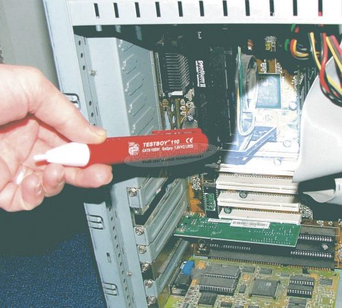 TESTBOY Fázisceruza, érintés nélküli feszültségvizsgáló multiteszter LED-es zseblámával Testboy 110