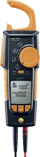 TESTO 770-2 Lakatfogó, Kézi multiméter digitális CAT III 1000 V, CAT IV 600 V Kijelző (digitek): 4000