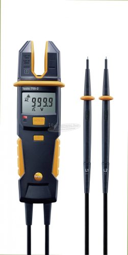 TESTO 755-2 Kézi multiméter, Lakatfogó digitális CAT IV 600 V, CAT III 1000 V Kijelző (digitek): 4000