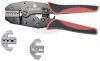 TOOLCRAFT TO-7703463 Krimpelő fogó készlet 83 részes Érvéghüvelyek 0.5-35mm² Érvéghüvely-választékot tartalmazó kofferrel, Cserélhető krimpelőbetétekkel