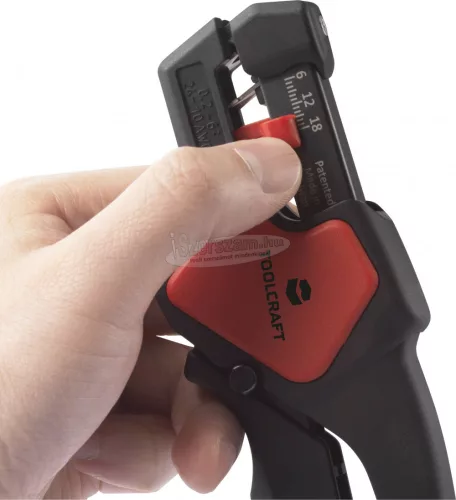 TOOLCRAFT TO-7752540 Csupaszoló szerszám 0.2-6mm² Kábelvágóval, Csupaszítószerszámmal