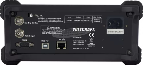 VOLTCRAFT Digitális asztali multiméter adatgyűjtővel CAT I 1000 V, CAT II 600 V 60000 digit, Voltcraft VC-7060BT