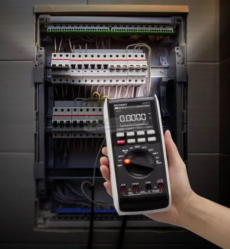 VOLTCRAFT Digitális kézi multiméter CAT III 1000 V, CAT IV 600 V, 60000 digit, Voltcraft VC871