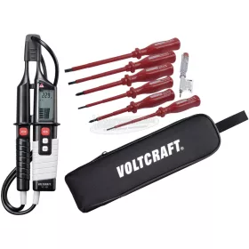   VOLTCRAFT VC 65 Kétpólusú feszültségvizsgáló CAT III 1000 V, CAT IV 600 V LCD, Akusztikus, LED
