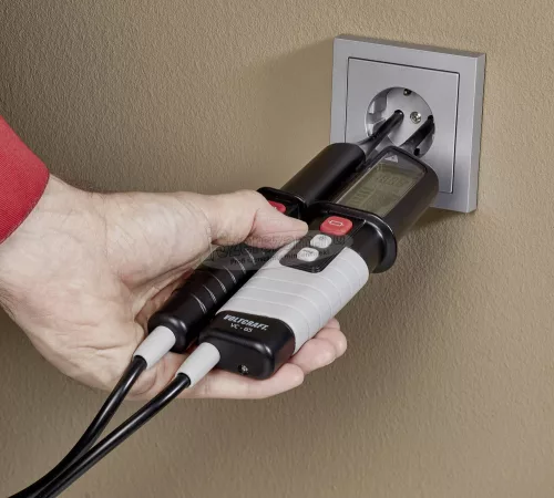 VOLTCRAFT Kétpólusú feszültségvizsgáló, CAT III 1000 V, CAT IV 600 V, akusztikus, Voltcraft VC 65