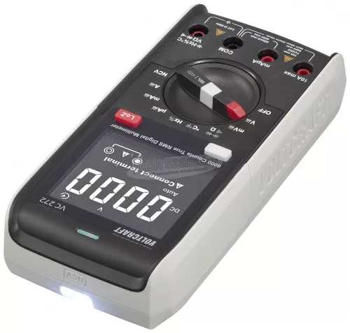 VOLTCRAFT Digitális kézi multiméter CAT III 600 V, 6000 digit, Voltcraft VC272