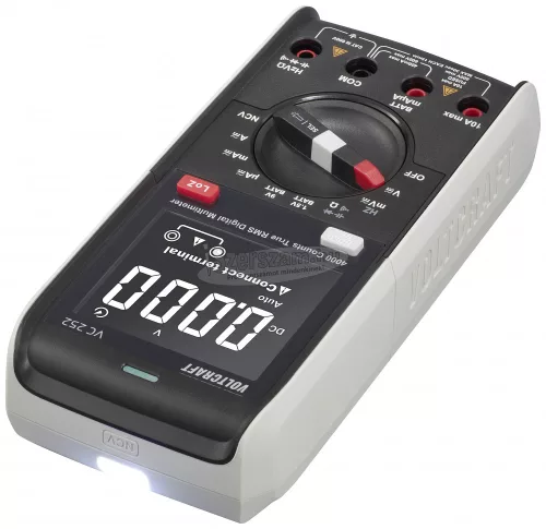 VOLTCRAFT Digitális kézi multiméter CAT III 600 V, 4000 digit, Voltcraft VC252