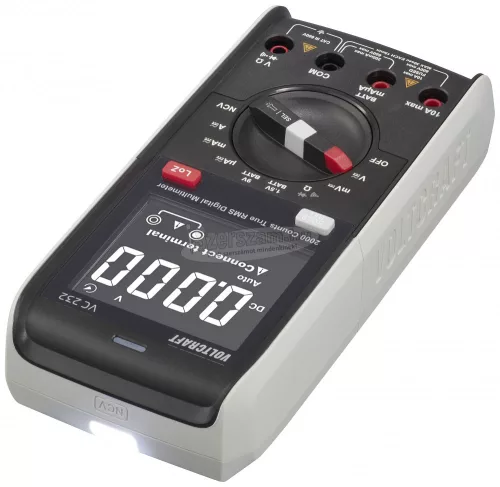 VOLTCRAFT Digitális kézi multiméter CAT III 600 V, 2000 digit, Voltcraft VC232