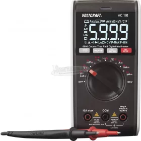   VOLTCRAFT Digitális kézi multiméter CAT III 600 V 6000 digit, Voltcraft VC191