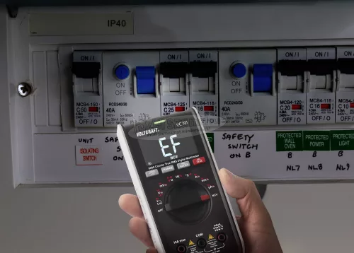 VOLTCRAFT Digitális kézi multiméter CAT III 600 V 6000 digit, Voltcraft VC191