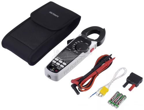 VOLTCRAFT Digitális lakatfogó multiméter CAT II 600 V 6000 digit, Voltcraft VC-532