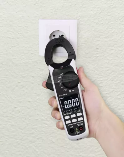 VOLTCRAFT Digitális lakatfogó multiméter CAT II 600 V 6000 digit, Voltcraft VC-532