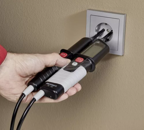VOLTCRAFT Kétpólusú feszültségvizsgáló, LED-es és háttérvilágításos LCD kijelzővel 12-690V AC/DC Voltcraft VC-63