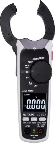 VOLTCRAFT Digitális AC/DC lakatfogó CAT III 600 V 4000 digit, Voltcraft VC-523