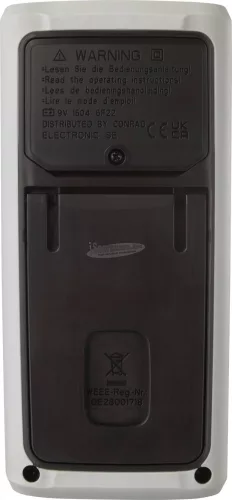 VOLTCRAFT Digitális kézi multiméter CAT III 600 V 4000 digit, Voltcraft VC171