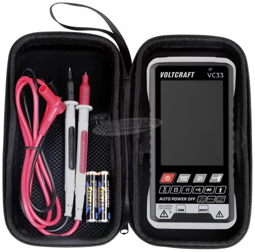 VOLTCRAFT Digitális kézi multiméter, 5999 digit, CAT III 600 V, Voltcraft VC33