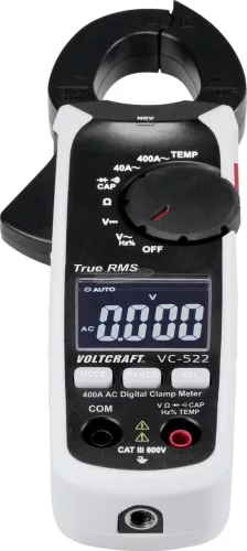 VOLTCRAFT AC lakatfogó és multiméter CAT III 600 V, 4000 digit, Voltcraft VC-522