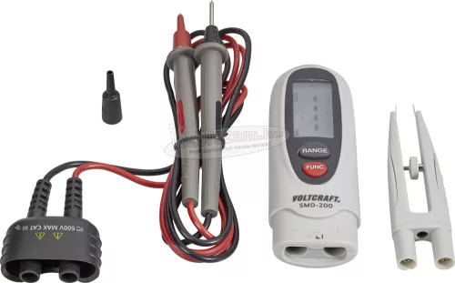 VOLTCRAFT SMD alkatrész teszter, CRV mérő SMD alkatrészek mérésére Voltcraft SMD-200