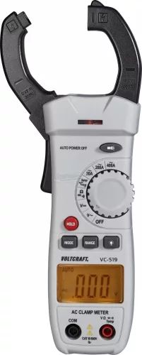 VOLTCRAFT AC váltóáramú lakatfogó műszer, multiméter CAT III 600 V, 400 A/AC Voltcraft VC-519