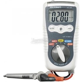   VOLTCRAFT Digitális multiméter, mérőműszer, beépített LED-es zseblámpa 600V AC/DC max.200mA AC/DC VOLTCRAFT VC-20 HEAVY-DUTY DMM