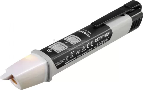 VOLTCRAFT Fázisceruza, érintés nélküli feszültségvizsgáló multiteszter LED világítással 90V/1000V AC Voltcraft MS-500