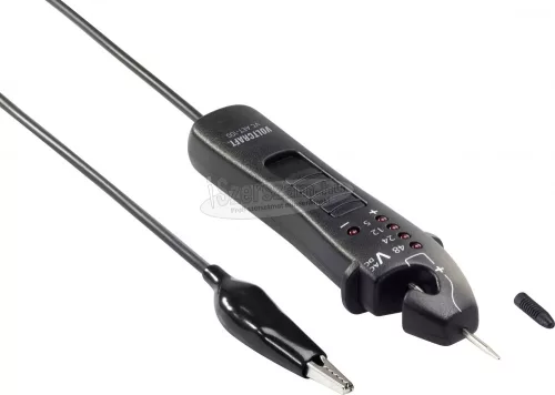 VOLTCRAFT Kétpólusú autós feszültségvizsgáló 5-48 V CAT I LED, Voltcraft VC AET-100