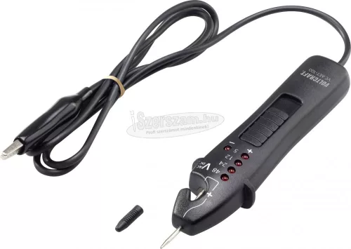 VOLTCRAFT Kétpólusú autós feszültségvizsgáló 5-48 V CAT I LED, Voltcraft VC AET-100