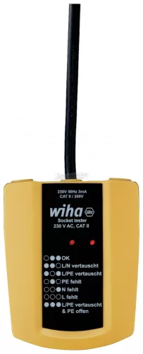 Wiha Aljzatteszter 230 V AC, CAT II (45220)