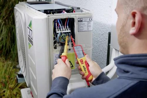 Wiha Feszültség- és folytonosság vizsgáló, 12–1 000 V AC, CAT IV 2x AAA elemmel (45216)