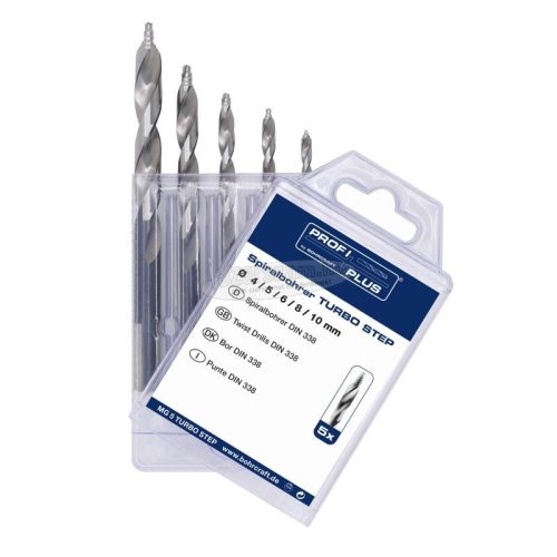 BOHRCRAFT P+ Tubro Step csigafúró HSS-G 5 részes 4,0-10,0 MG5 TS