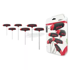   Wiha ComfortGrip imbuszkulcs T-markolattal Imbusz MagicRing oldalkihajtással, matt krómozású több változatban