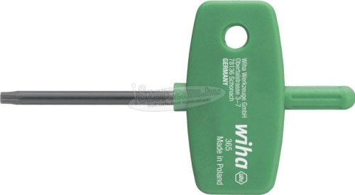 Wiha Kulcsmarkolatú imbuszkulcs TORX fekete oxidált T10 01354