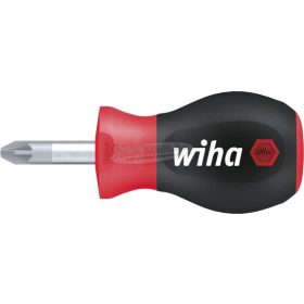   Wiha SoftFinish csavarhúzó Pozidriv rövid kerek pengével, Stubby PZ1x25mm 26971