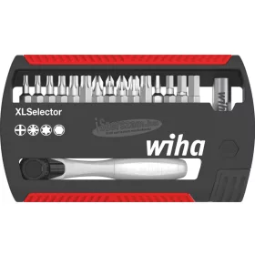   Wiha XLSelector Standard bitkészlet Vegyes racsnis hajtókarral 18 részes 1/4" C6,3 36951