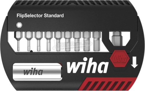 Wiha FlipSelector Standard 25 bitkészlet Imbusz 15 részes, 1/4" C6,3 övcsipesszel 39059