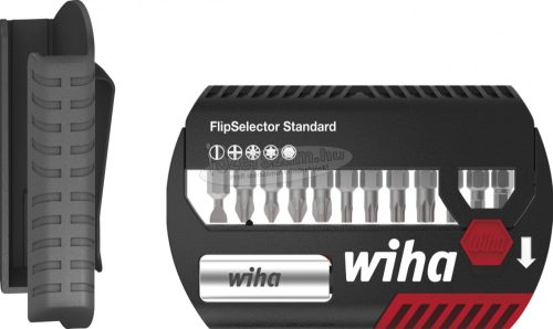 Wiha FlipSelector Standard 25 bitkészlet vegyes 15 részes, 1/4" C6,3 övcsipesszel 39083