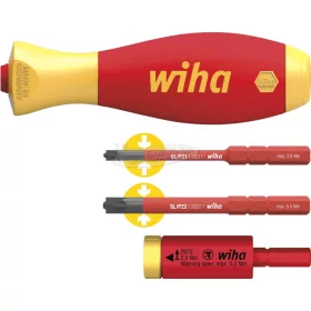   Wiha easyTorque electric adapter nyomatékkészlet 2,0 Nm slimVario tartóval és SL/PZ slimBitekkel 4 részes 41477