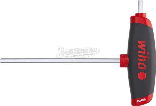 Wiha ComfortGrip imbuszkulcs T-markolattal hatlapú, oldalkihajtással, matt krómozású 3,0mm 45433