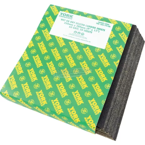 YORK ABRASIVES 9"X11" NEDVES VAGY SZÁRAZ CSISZOLÓPAPÍR 60 YRK2007410K