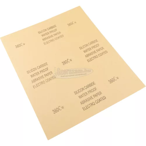 YORK ABRASIVES 9"X11" NEDVES VAGY SZÁRAZ CSISZOLÓPAPÍR 360 YRK2007510K