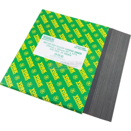 YORK ABRASIVES 9"X11" NEDVES VAGY SZÁRAZ CSISZOLÓPAPÍR 600 YRK2007540K