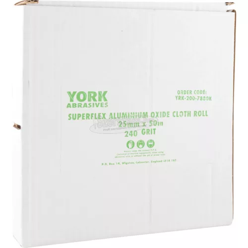 YORK ABRASIVES 25MM X 50M SUPERFLEX ALUMÍNIUM-OXID CSISZOLÓVÁSZON 240 YRK2007880K
