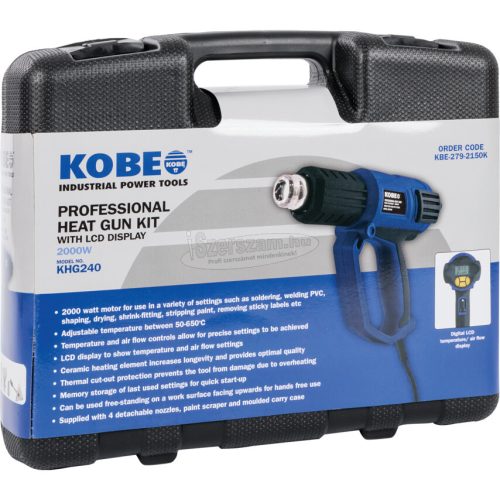 KOBE HŐLÉGFÚVÓ 2000W 240V LCD DISPLAY KBE2792150K